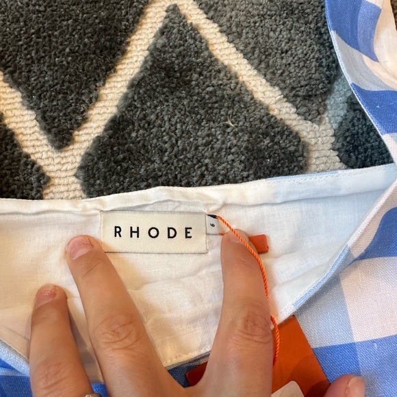 RHODE Kiera Linen Dress NWT size 6 - Picture 7 of 9